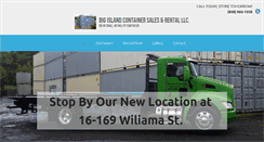 Desktop Screenshot of bigislandcontainer.com